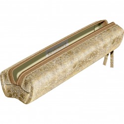Etui Piele cu fermoar Clairefontaine Laser Gold