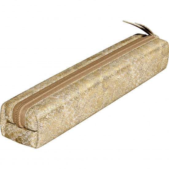 Etui Piele cu fermoar Clairefontaine Laser Gold