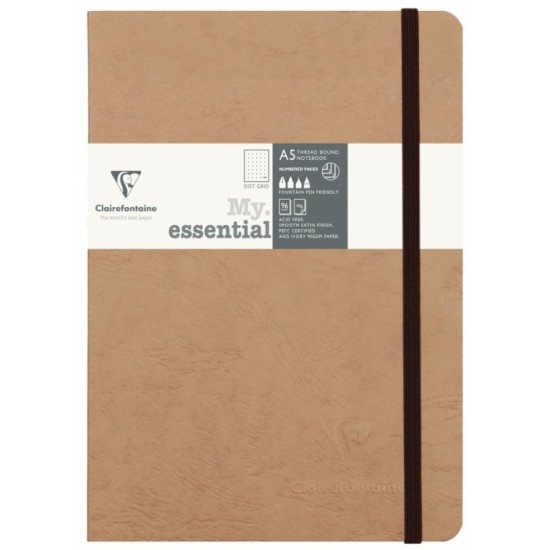 Caiet A5 Age Bag Tabac Dot - 192 pagini 90g mp