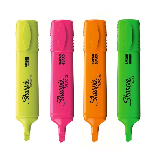 Set 4 textmarker Sharpie Fluo XL