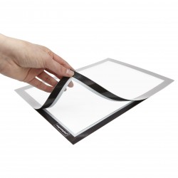 Folie magnetica MAGNETOPLAN A3 autoadeziva rama argintie 2 buc/set