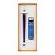 Set Toc Caligrafic de Sticla 18 cm  Glass Pen Murano Blue + calimara 15 ml Bleu de Minuit
