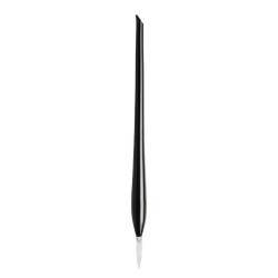 Set Toc Caligrafic de Sticla 18 cm Glass Pen Murano Black + calimara 15 ml Noir Abyssal