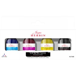 Set 4 Calimara Cerneala 15 ml Encre de Chine