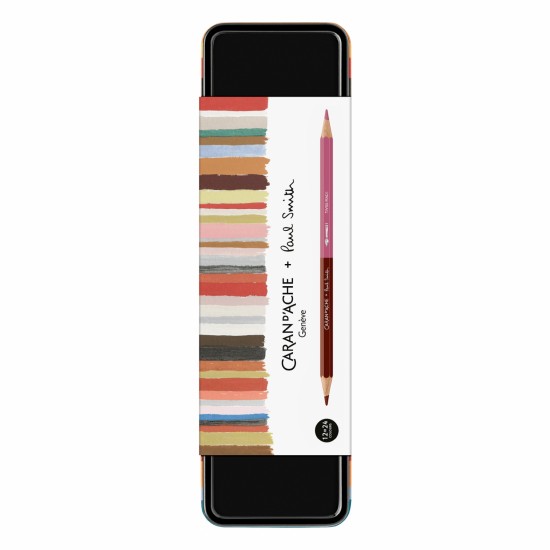 Set 12 Creioane Bicolore Acuarelabile + Pensula Bicolor SE Paul Smith
