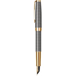 Chiselled Silver GT Stilou 18K