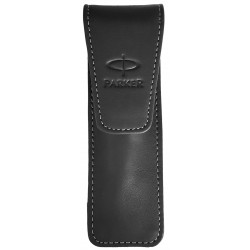 Etui Economic Black- cu cusatura alba