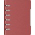 Organizer A6 6 inele burgundy