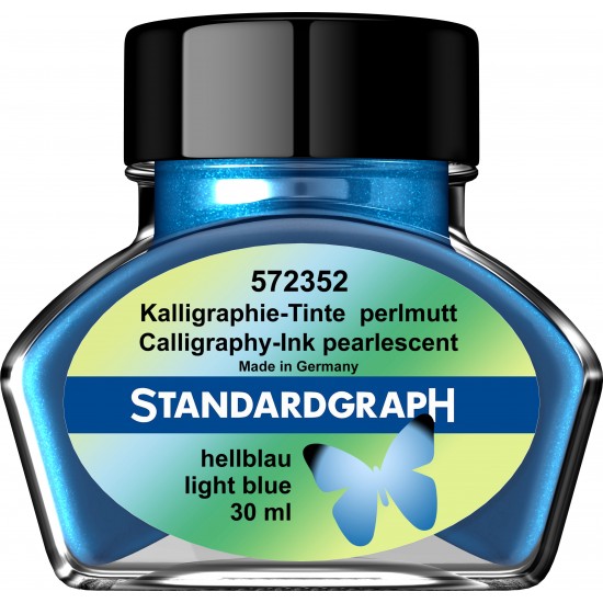 Calimara cerneala Pearlescent Light Blue Permanent 30 ml