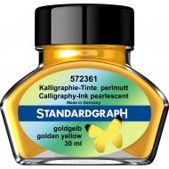 Calimara cerneala Pearlescent Golden Yellow Permanent 30 ml