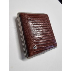 Etui carti vizita metal/piele
