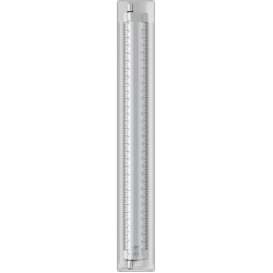 Rigla aluminiu cu scarar 30 cm