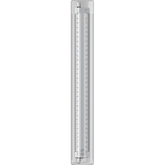 Rigla aluminiu cu scarar 30 cm