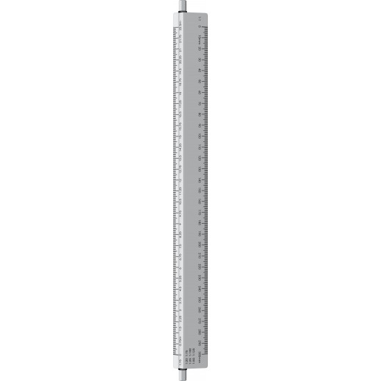 Rigla aluminiu cu scarar 30 cm