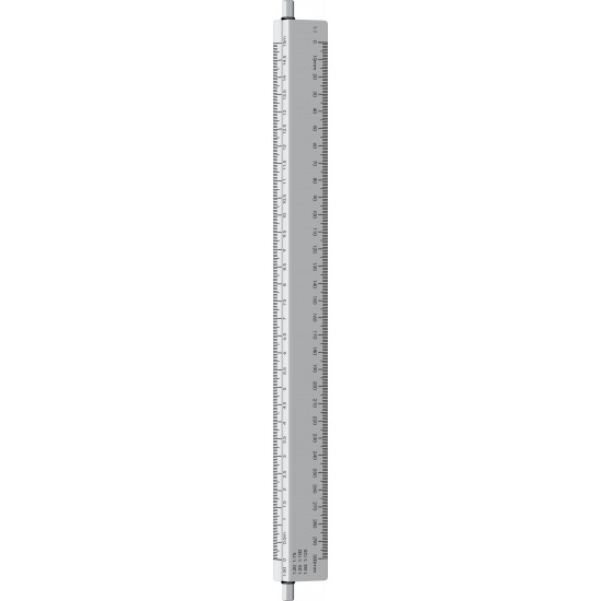Rigla aluminiu cu scarar 30 cm