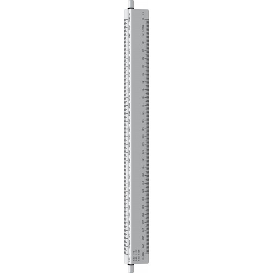 Rigla aluminiu cu scarar 30 cm