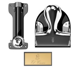 Shiny Chrome & Black Set S4 Capsator M-10 & Perforator M-200