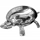 Shiny Chrome Clopotel Prespapier M-700 Shiny Chrome Clopotel Prespapier M-700