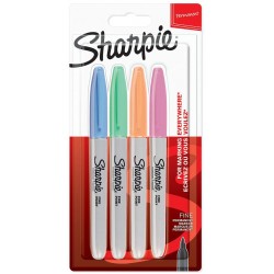 Set 4 Sharpie F pastel Fine Point Bullet Sharpie	