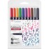 Hard Small Writing Marker Caligrafic / Set 10 Culori