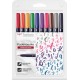 Hard Small Writing Marker Caligrafic / Set 10 Culori Hard Small Writing Marker Caligrafic / Set 10 Culori