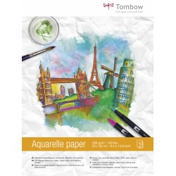 Hartie pentru pictura in acuarela 24 x 32 cm, 15 file, 300 g/m²