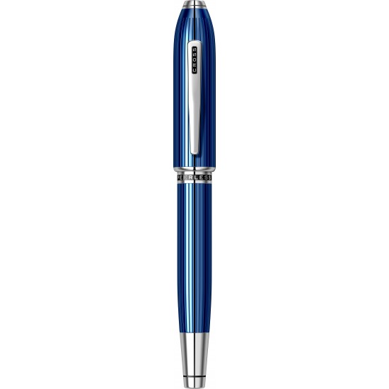 Engraved Quartz Blue PT Roller
