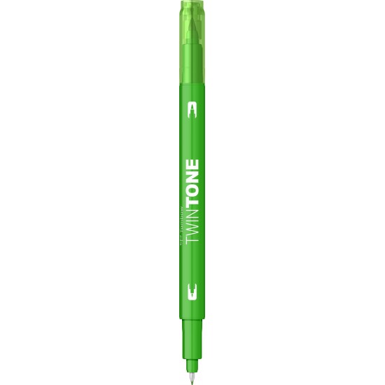 Marker 2 capete TwinTone, yellow green Tombow