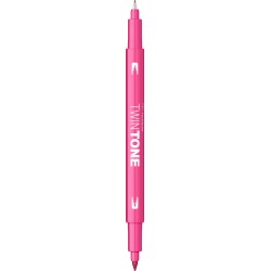 Marker 2 capete TwinTone, pink Tombow