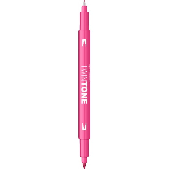 Marker 2 capete TwinTone, pink Tombow