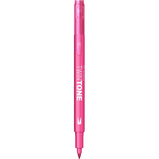 Marker 2 capete TwinTone, pink Tombow