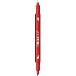 Marker 2 capete TwinTone, red Tombow