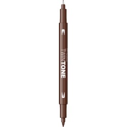 Marker 2 capete TwinTone, chocolate
