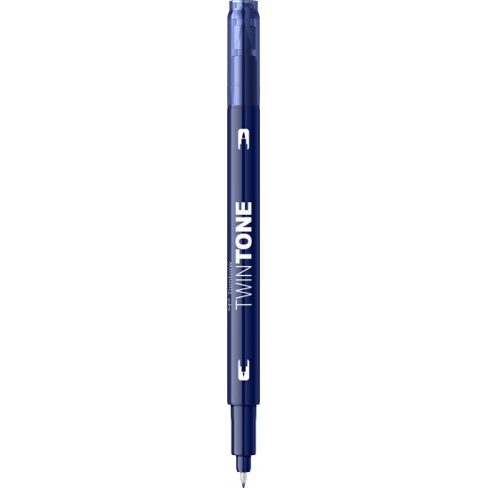 Marker 2 capete TwinTone, navy Tombow