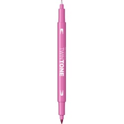 Marker 2 capete TwinTone, princess pink Tombow