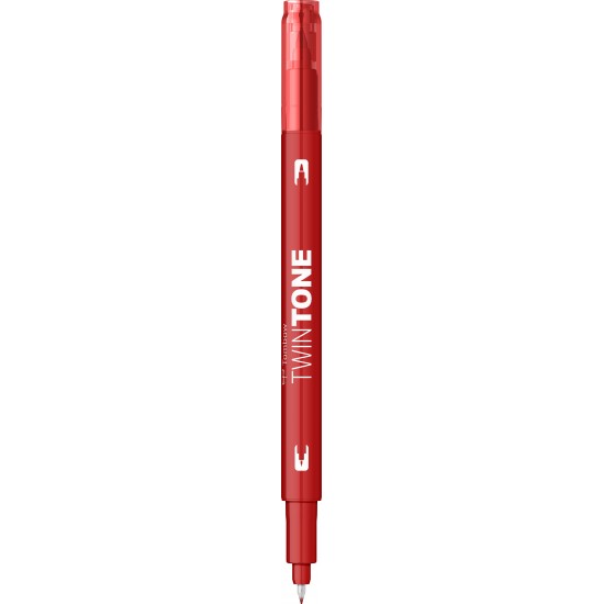 Marker 2 capete TwinTone, strawberry red Tombow	