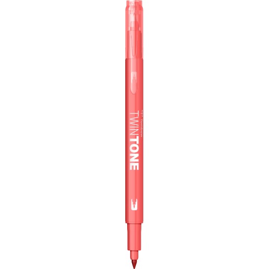Marker 2 capete TwinTone, cherry pink Tombow