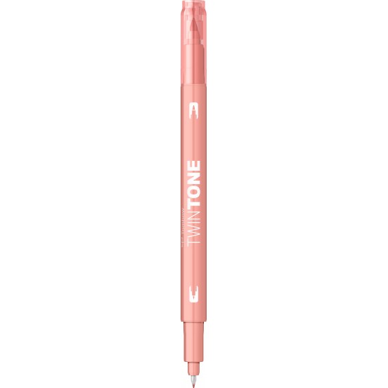 Marker 2 capete TwinTone, coral pink Tombow