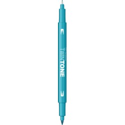 Marker 2 capete TwinTone, turquoise blue