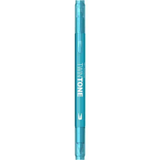 Marker 2 capete TwinTone, turquoise blue Tombow
