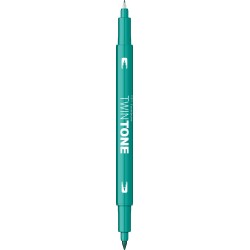 Marker 2 capete TwinTone, emerald green