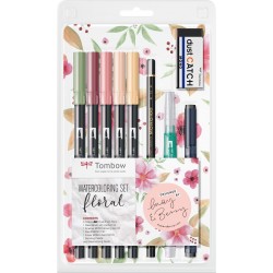 Set acuarela floral