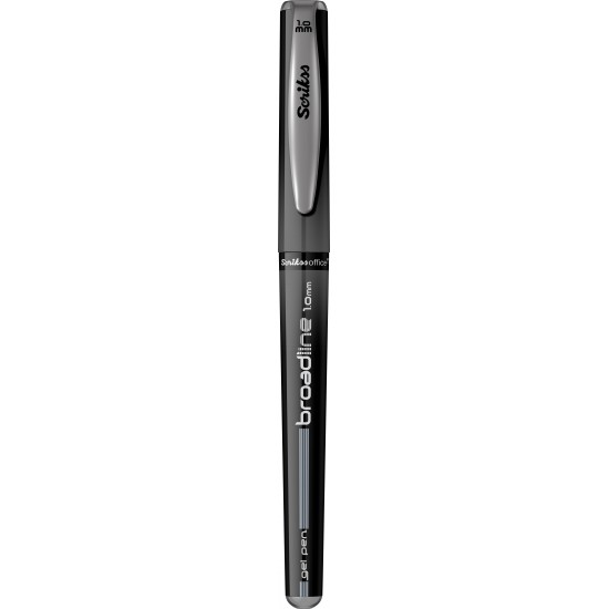 Black Gel Pen 1.0 Broadline Scrikss