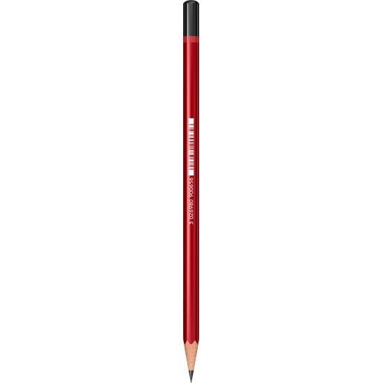 Creion lemn HB 3 culori carcasa: Blue, Green, Red Core 