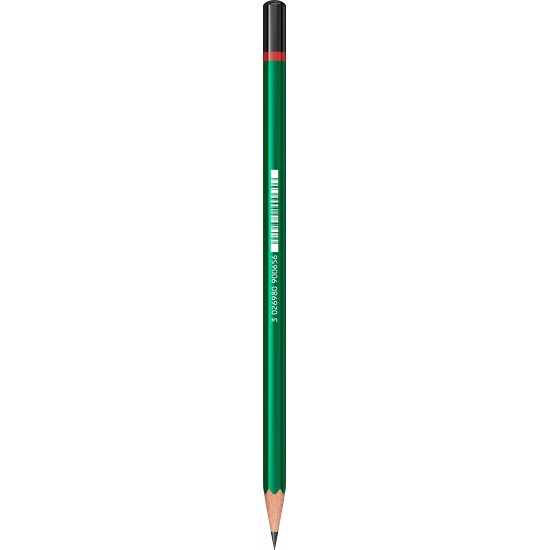 Creion lemn HB 3 culori carcasa: Blue, Green, Red Core 