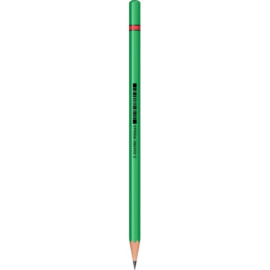 Creion lemn HB, 4 culori carcasa: Blue, Green, Yellow, Orange Neon Rotring