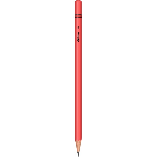 Creion lemn HB, 4 culori carcasa: Blue, Green, Yellow, Orange Neon Rotring