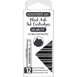 Set 12 cartuse Monteverde Black Ash