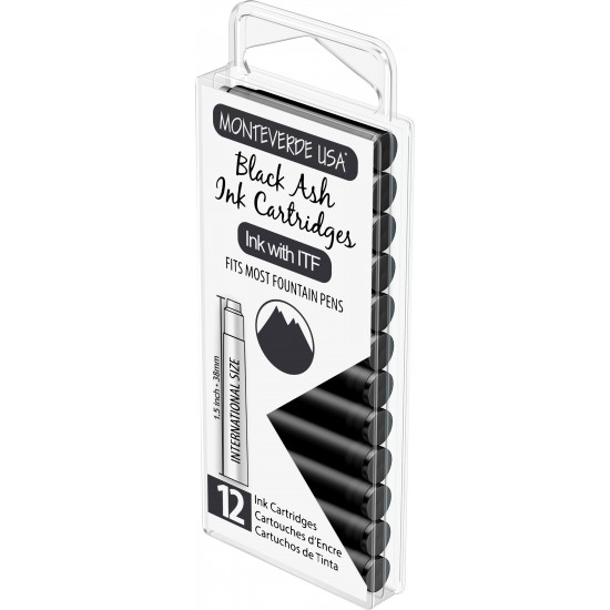 Set 12 cartuse Monteverde Black Ash