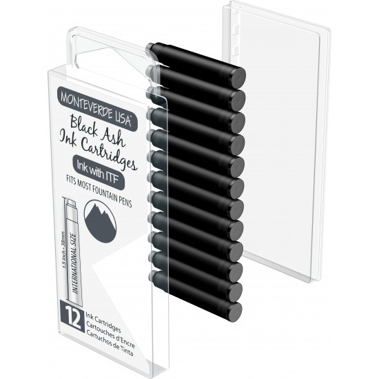 Set 12 cartuse Monteverde Black Ash